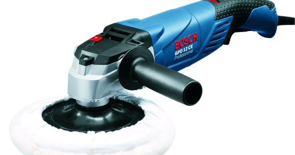 Bosch GPO 12 CE Heavy Duty Electric Polisher, 1,250W, M14, 180 mm Pad Dia,  3,000 rpm, Soft Grip, Constant Speed, kg Bosch Accessories, Year 
